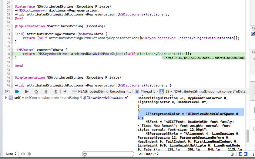 NSKeyedArchiver serialization - CTForegroundColor serialization issue in iOS7 · Issue #2 ...