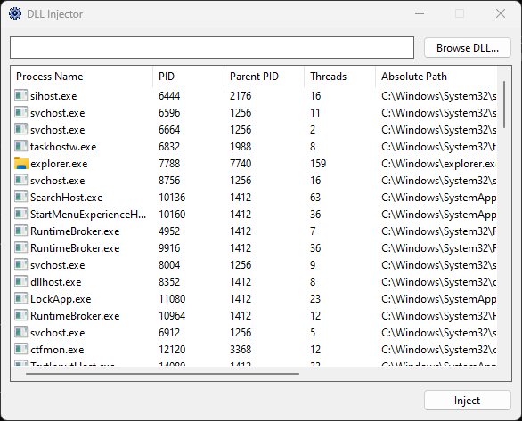 Python DLL Injector