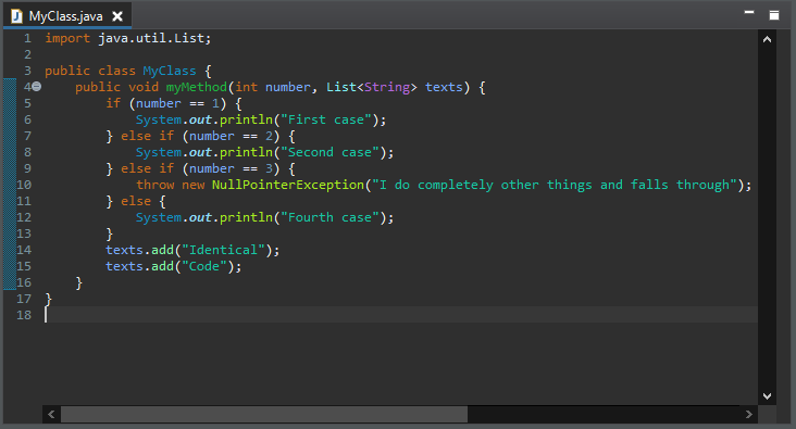 control flow merge jump statement after