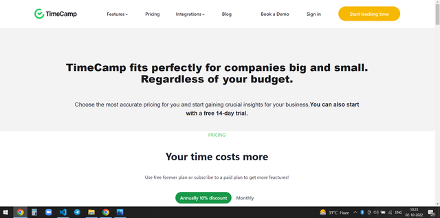 Pricing Page