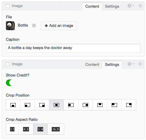 example block type field layout