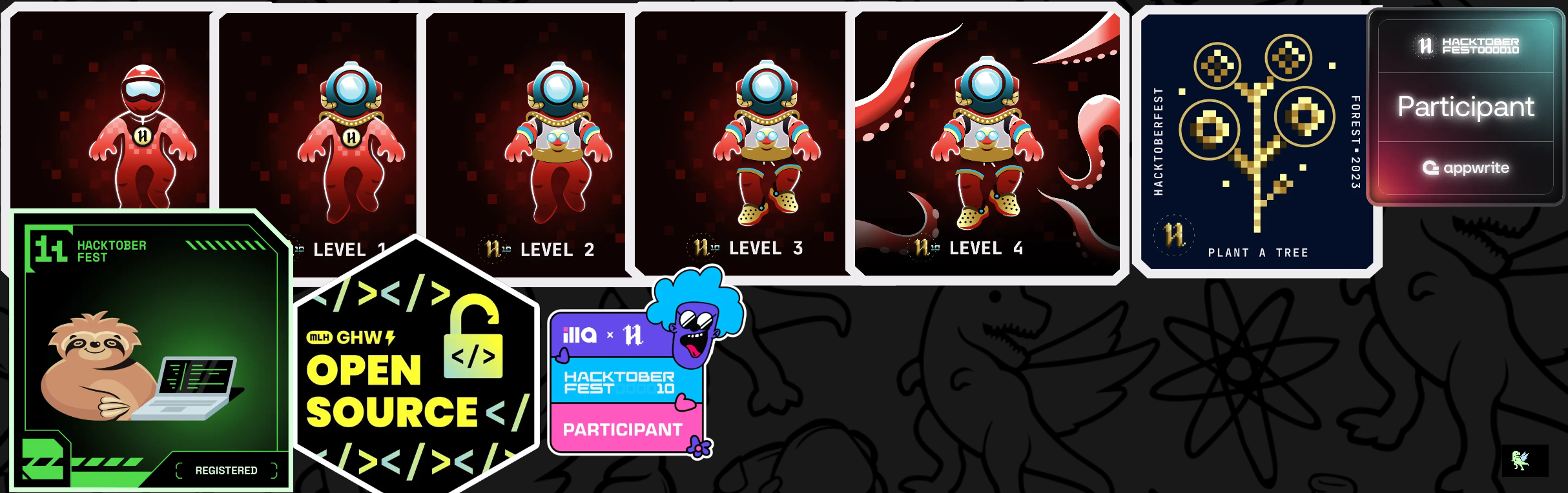 An image of @naman9761's Holopin badges, which is a link to view their full Holopin profile