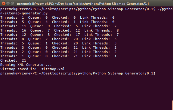 Python Sitemap Generator