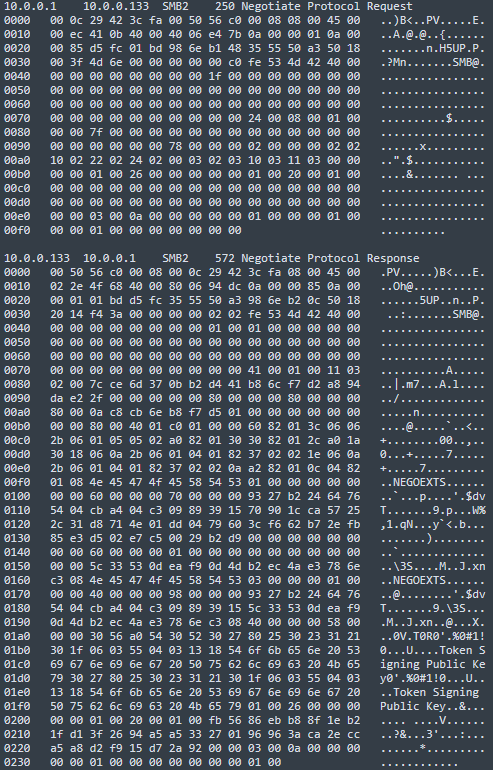 packet dump