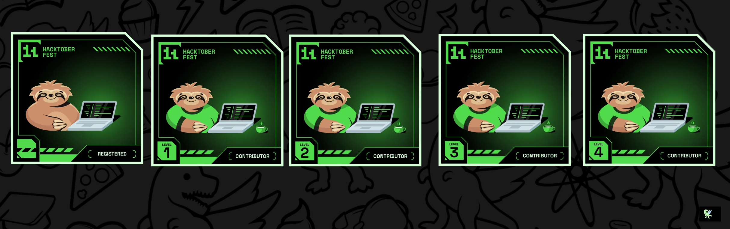 An image of @iamajayteli's Holopin badges, which is a link to view their full Holopin profile