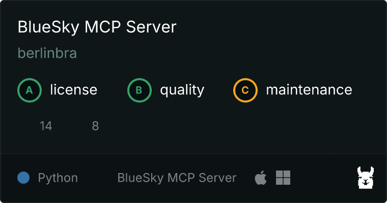 BlueSky Server MCP server