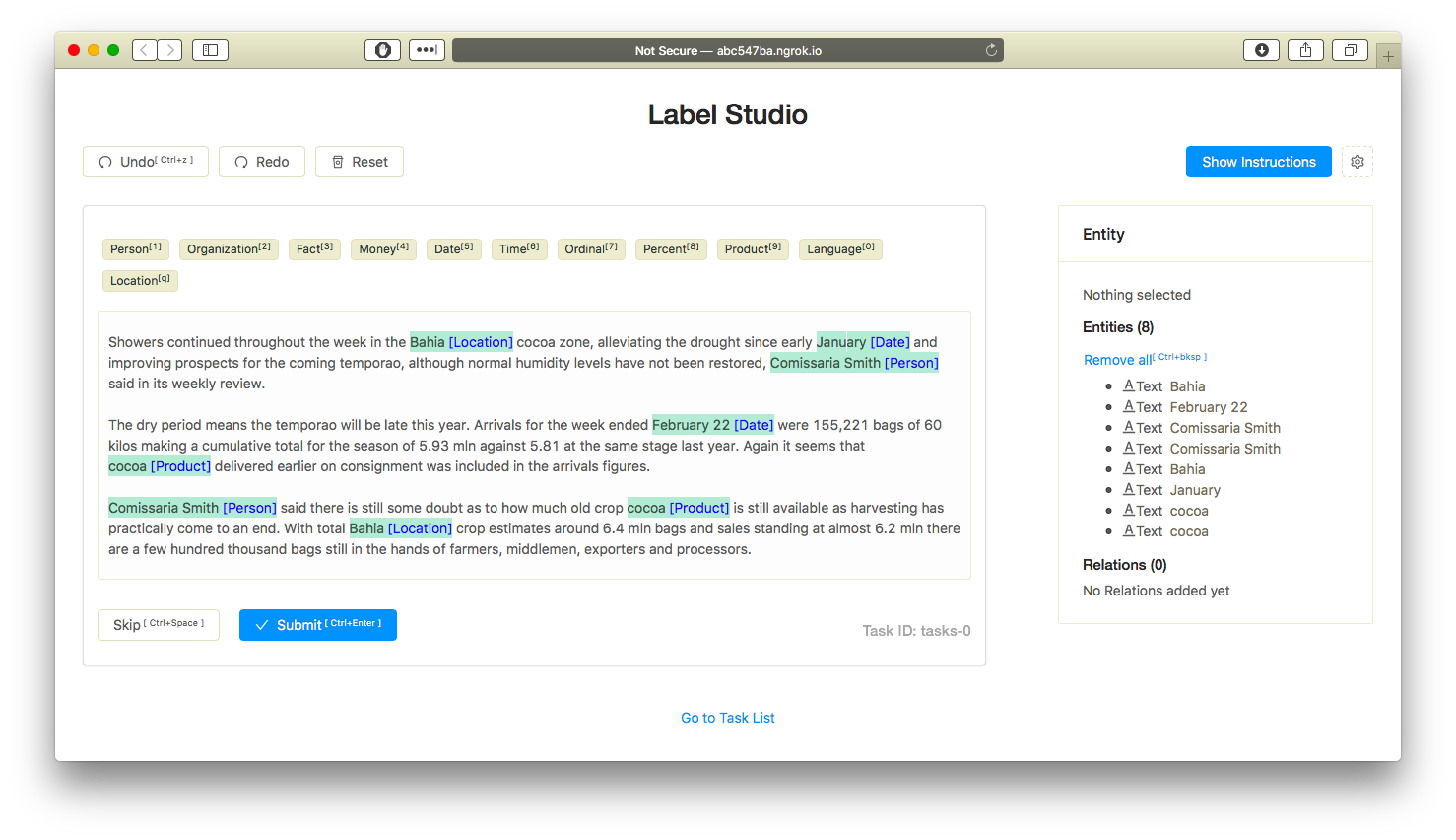 Named Entity Recognition