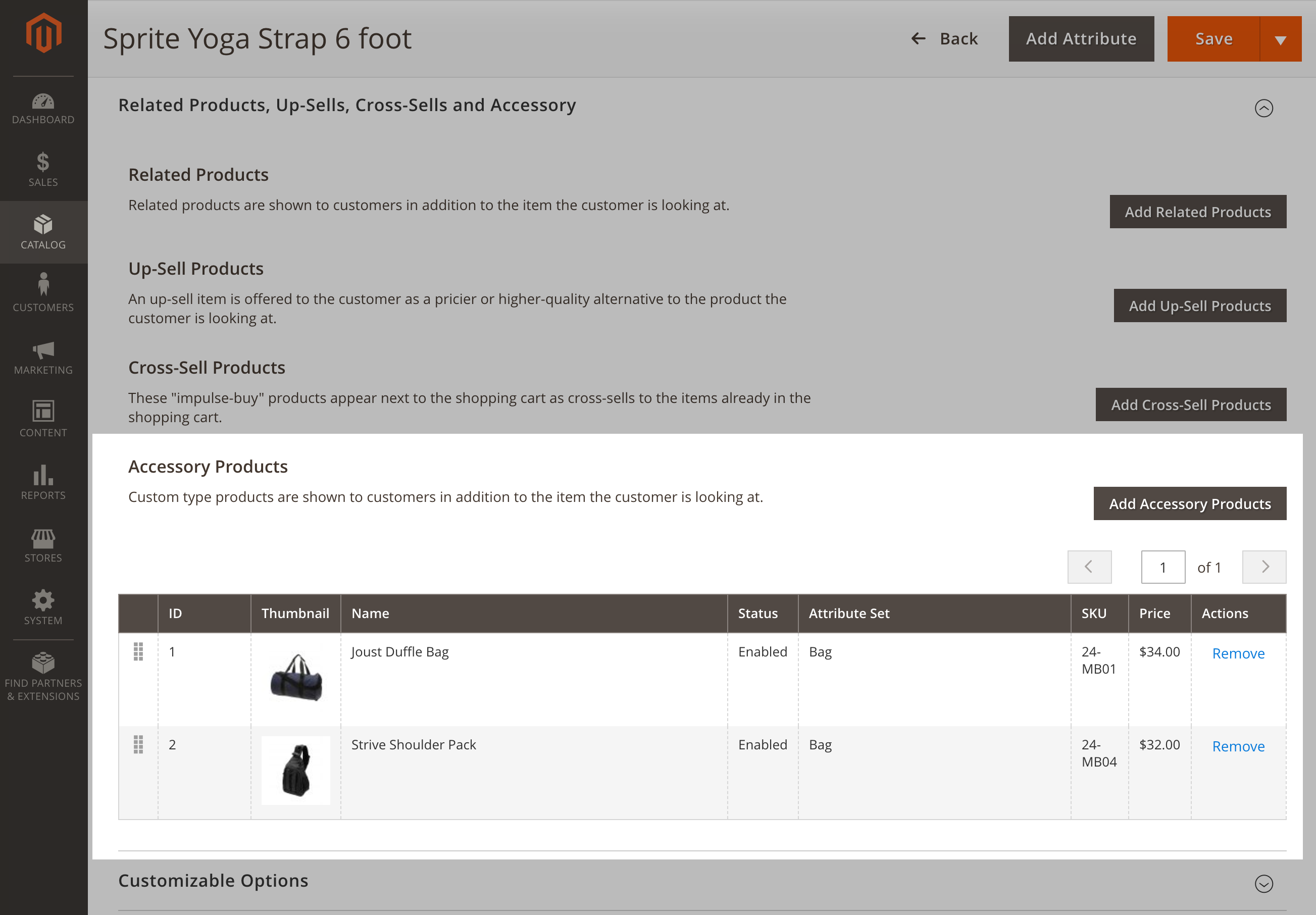 Magento Custom Product Relation