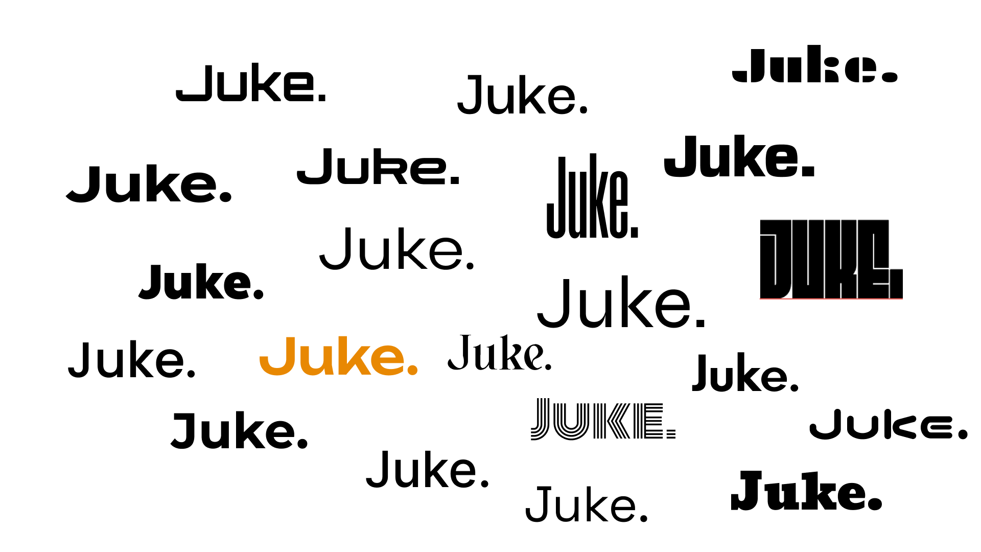 Logo ideas for the Juke web-app