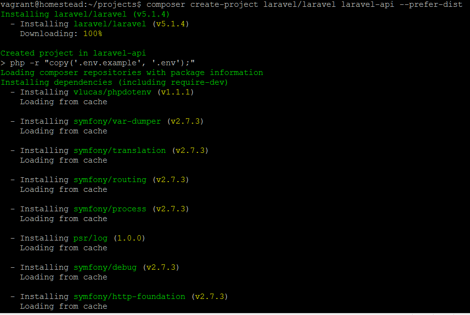 composer create laravel project