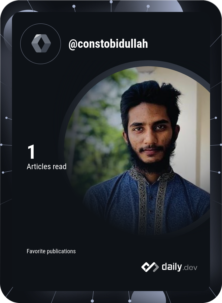 Obidullah's Dev Card