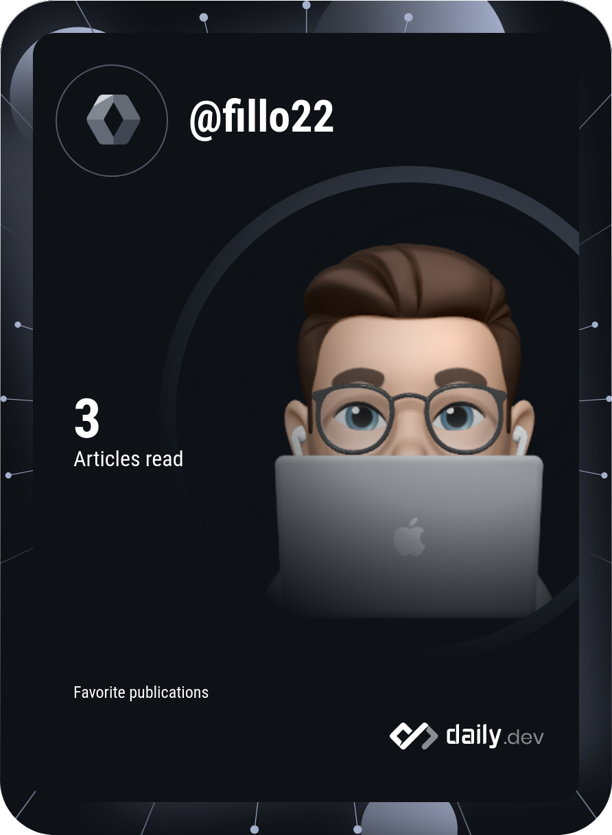 Filippo's Dev Card