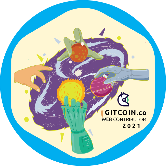 GitPOAP: 2021 Gitcoin.co Web Contributor