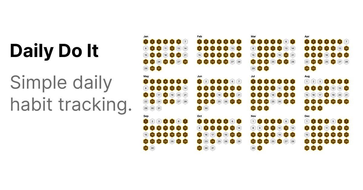 Daily Do It - Simple Daily Habit Tracking