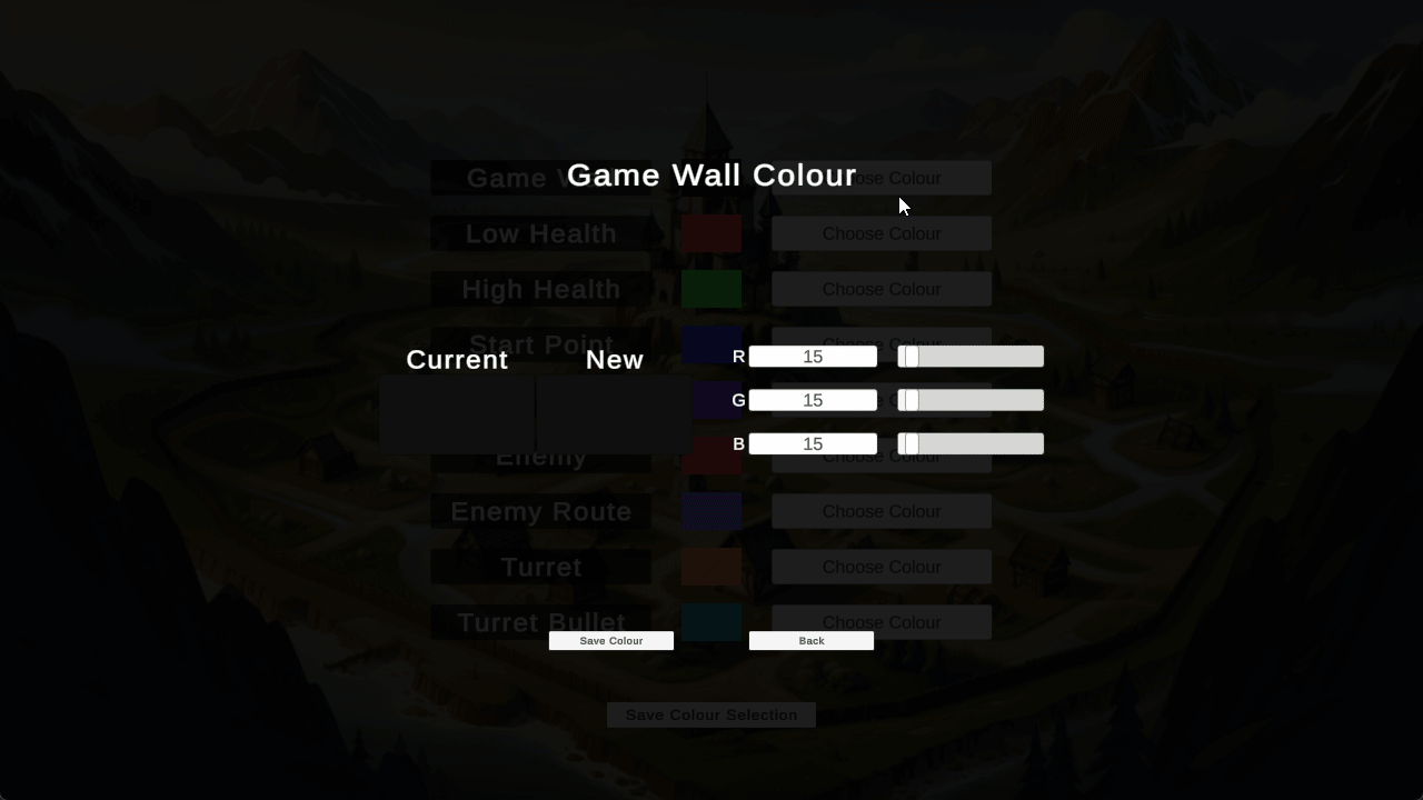 Custom Built Colour Picker