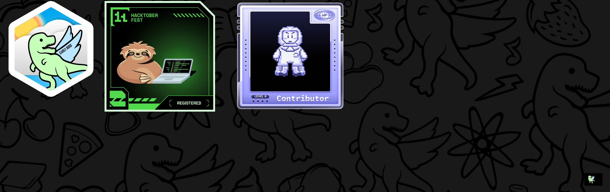 An image of @urayushjain's Holopin badges, which is a link to view their full Holopin profile