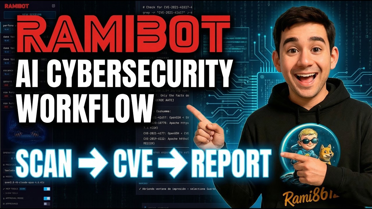 RamiBot AI Cybersecurity Demo | Port Scan → CVE Intelligence → Security Report