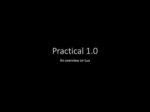 Practical 1.0 - Lua