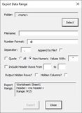 CSV Exporter Initial View