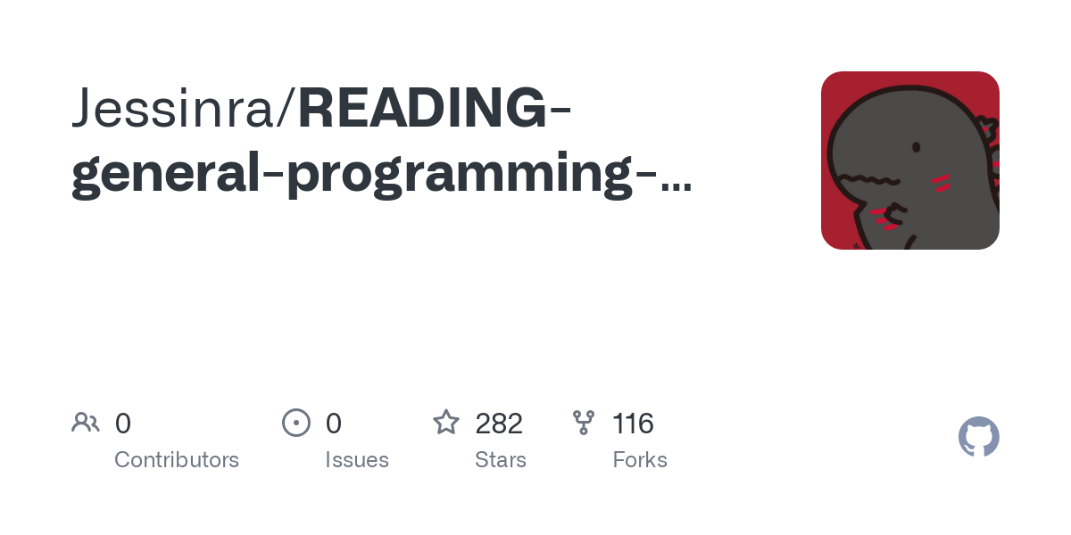 READING-general-programming-books/Code at master · Jessinra/READING-general-programming-books