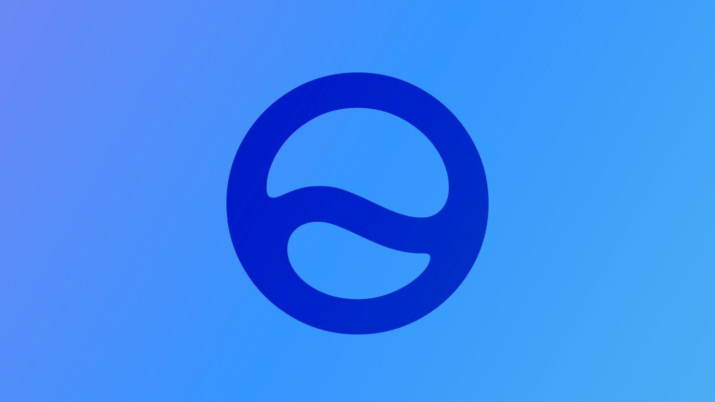 A sketch of the Siri icon. The image is tinted blue to subtly reflect the blue in the original six-color Apple logo.