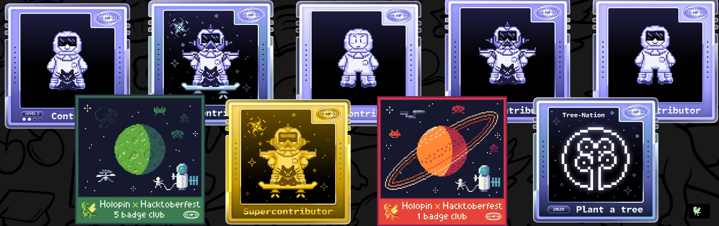 An image of @thushanmadu's Holopin badges, which is a link to view their full Holopin profile