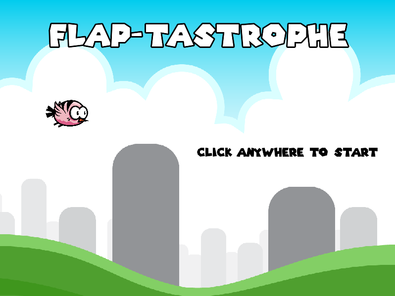 Main Menu Screen of Flap-tastrophe