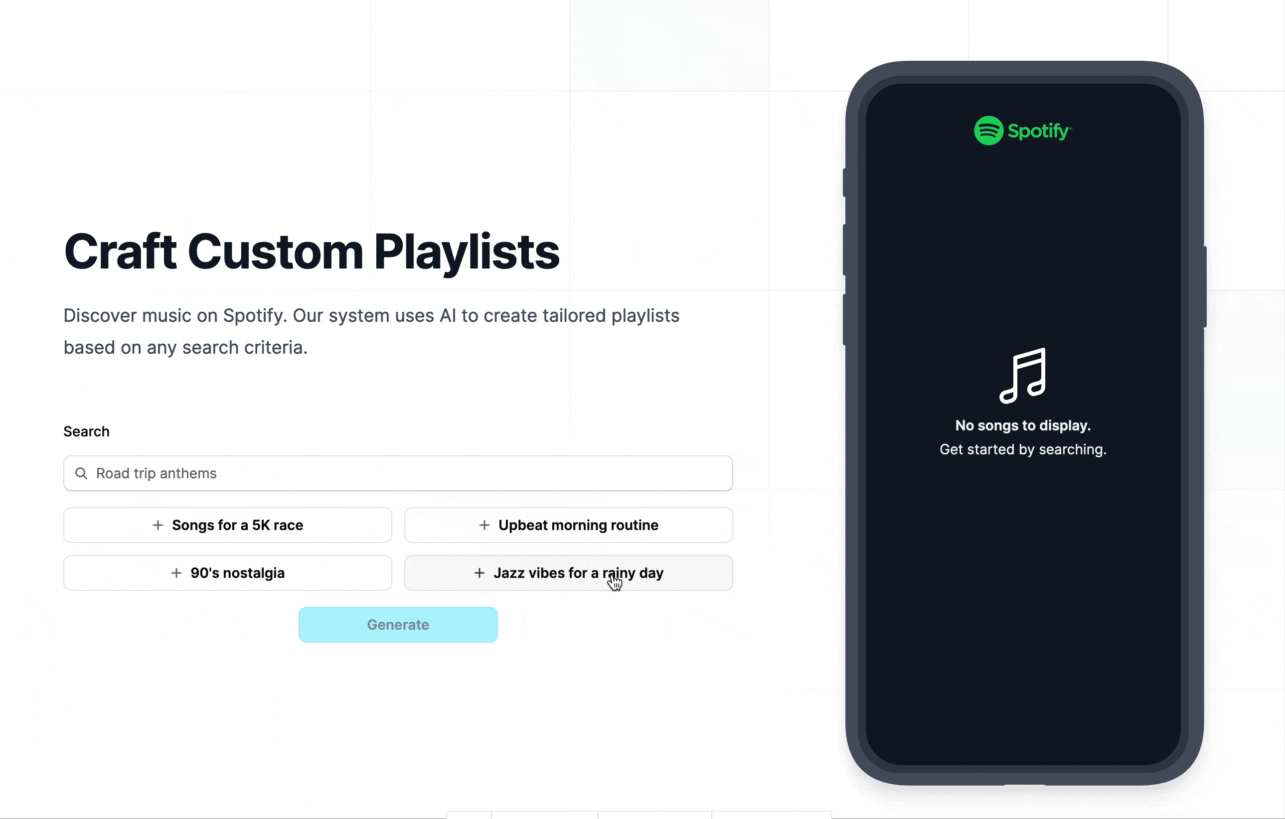 Performing a search in Music Maestro