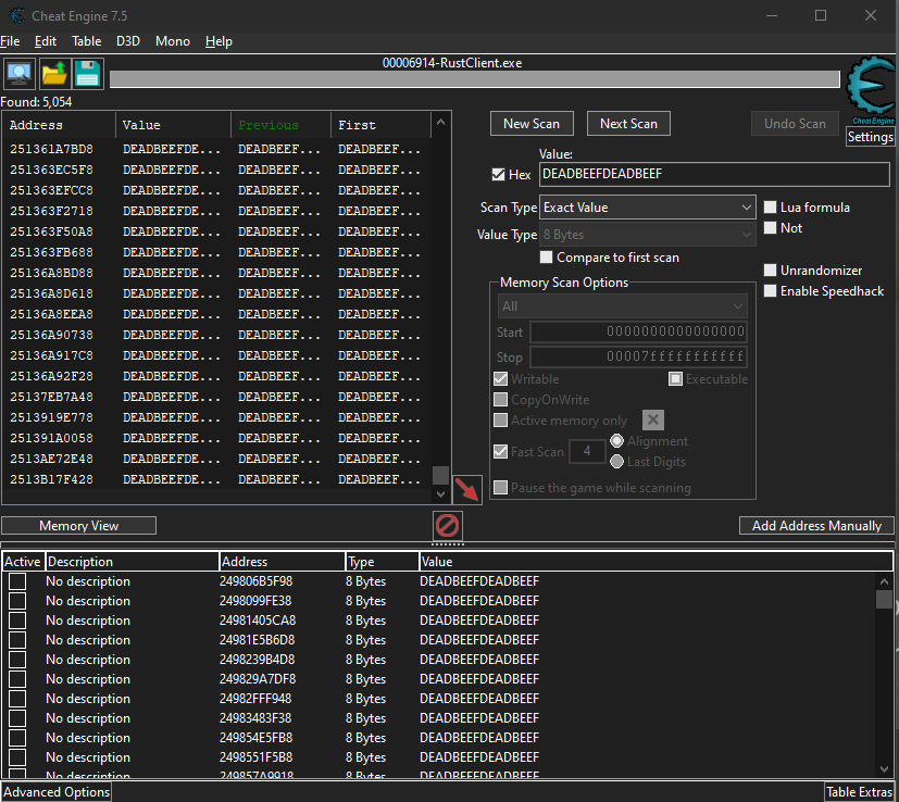 Adding All Addresses to Address Table