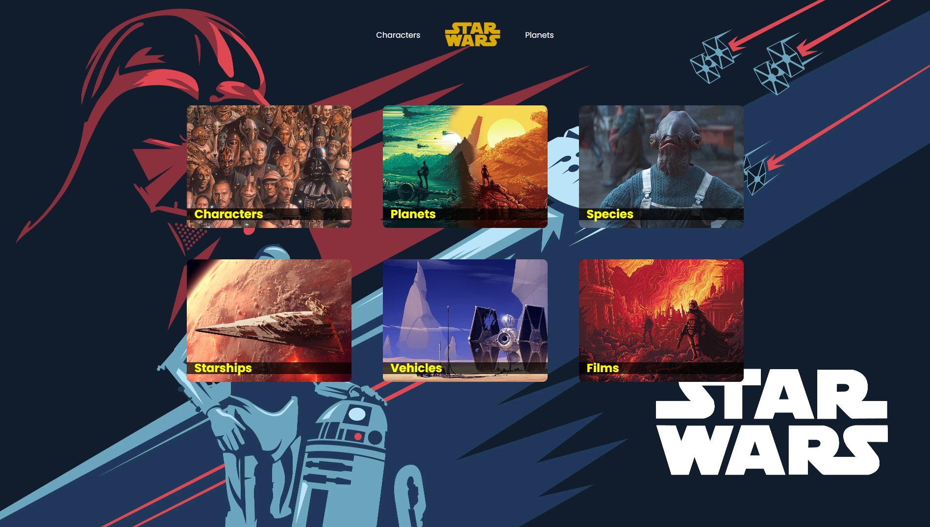 GitHub - noontaysh/the-star-wars: Explore the Star Wars universe with ...