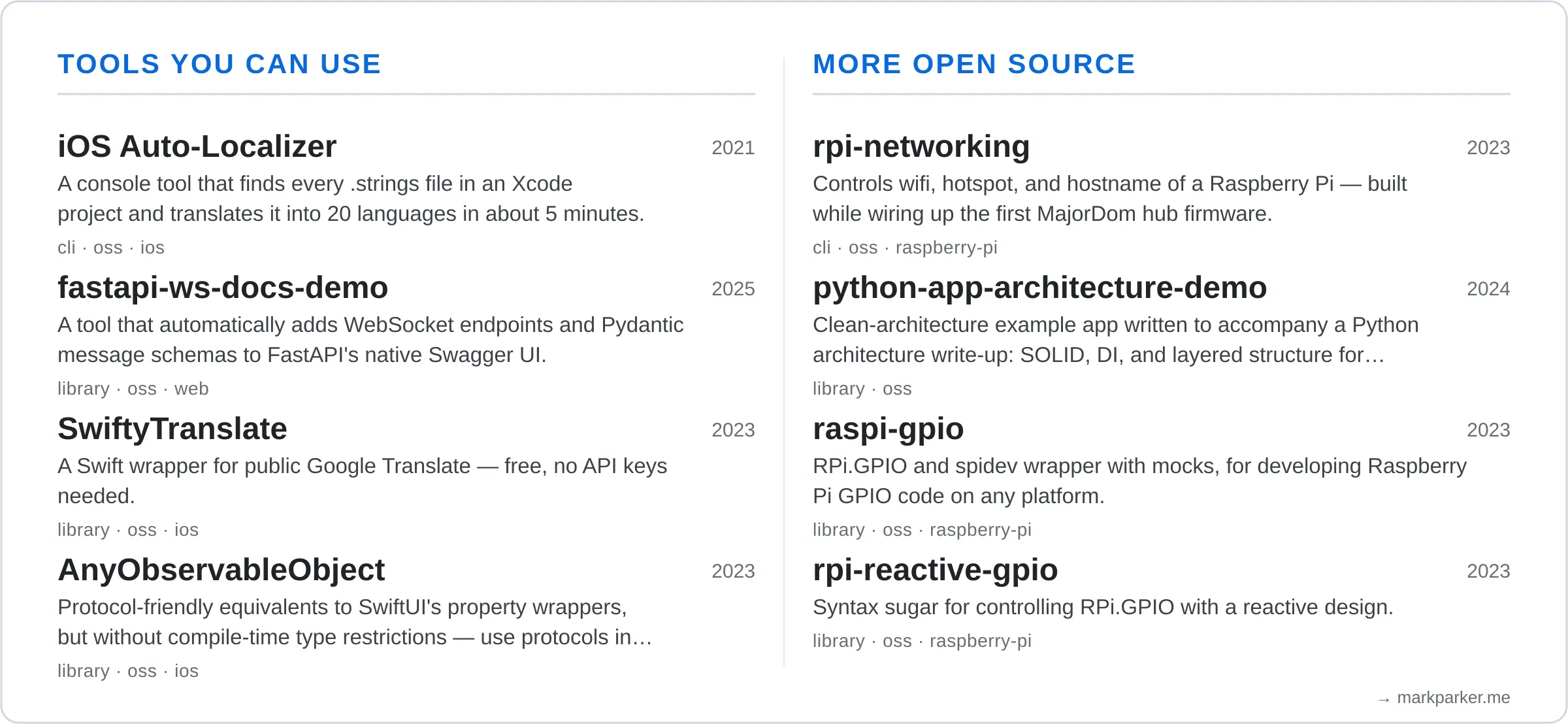Open-source tools