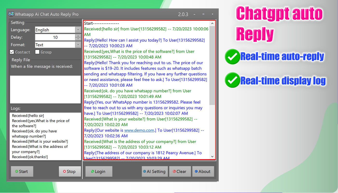 Whatsapp chatgpt auto reply Pro+Unlimited License Key Generator app(Full Resell)