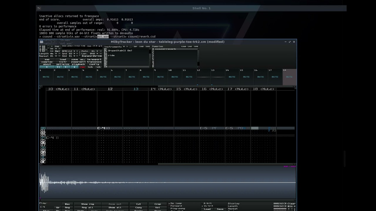 MilkyTrackerX csound integration