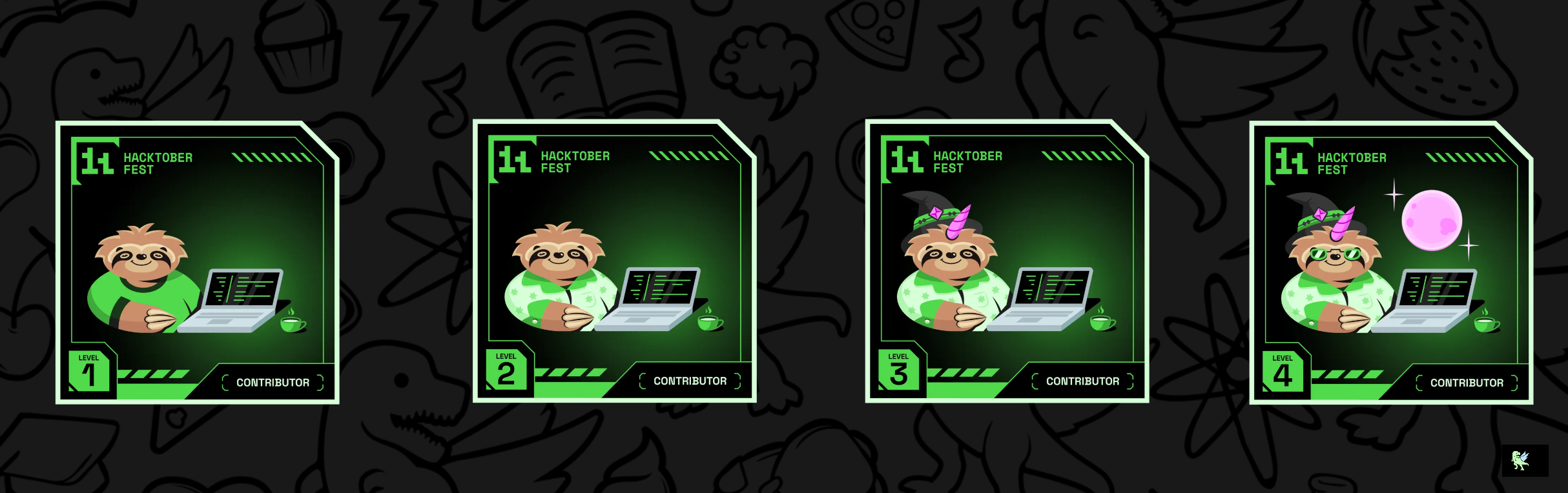 An image of @manjunathdalavaye's Holopin badges, which is a link to view their full Holopin profile