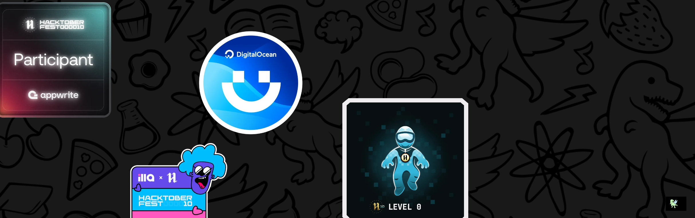 An image of @vicky200521's Holopin badges, which is a link to view their full Holopin profile