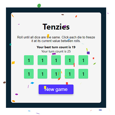 Tenzies game