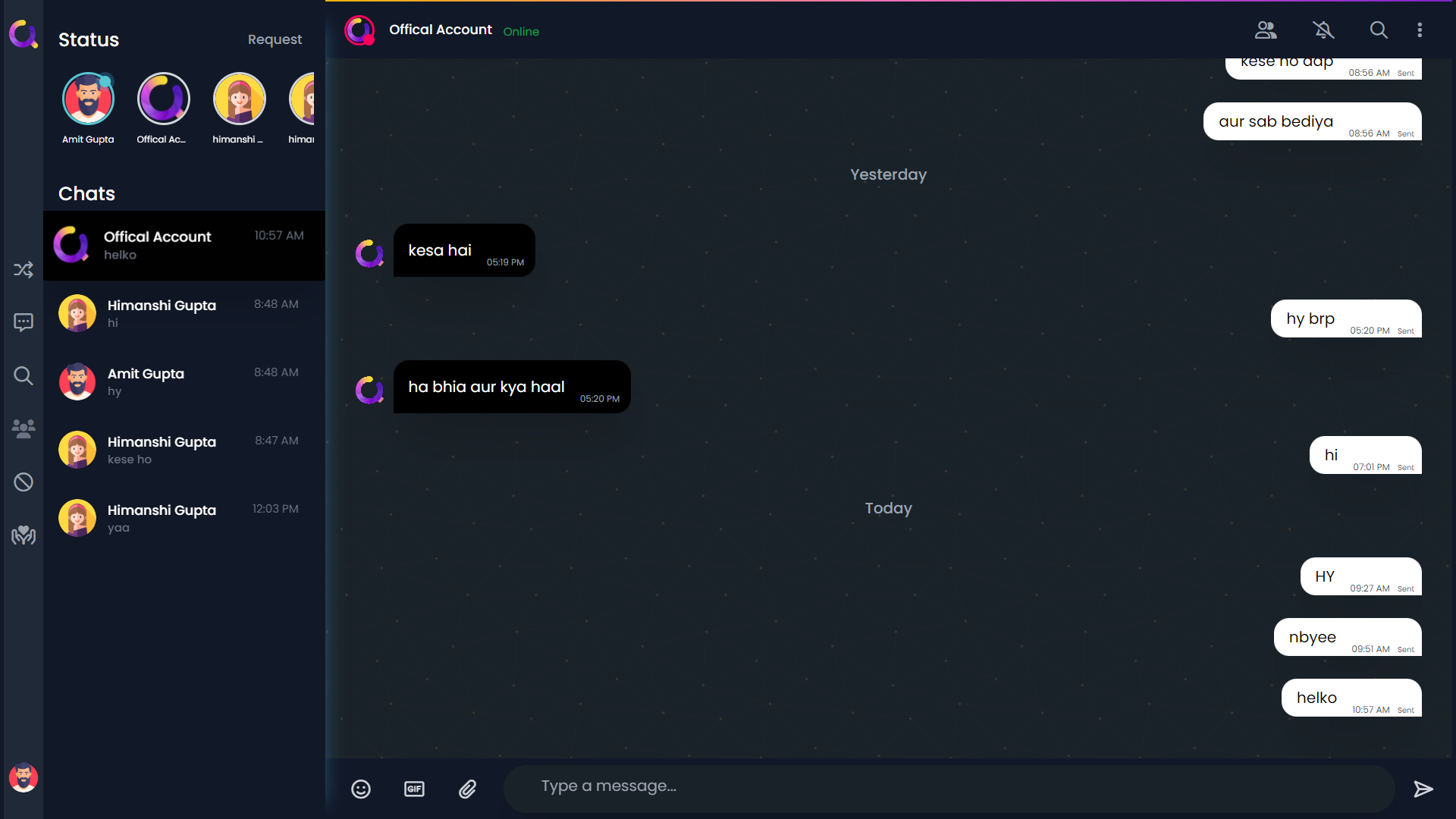 Chat Screen