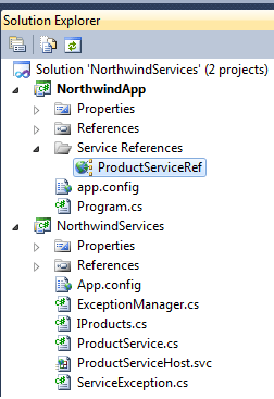 Add WCF Service reference