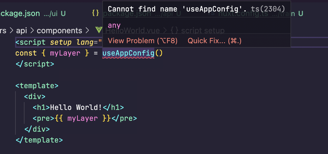 Cannot find name 'defineNuxtConfig'.ts(2304) · Issue #319 · nuxt ...