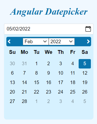 Datepicker1
