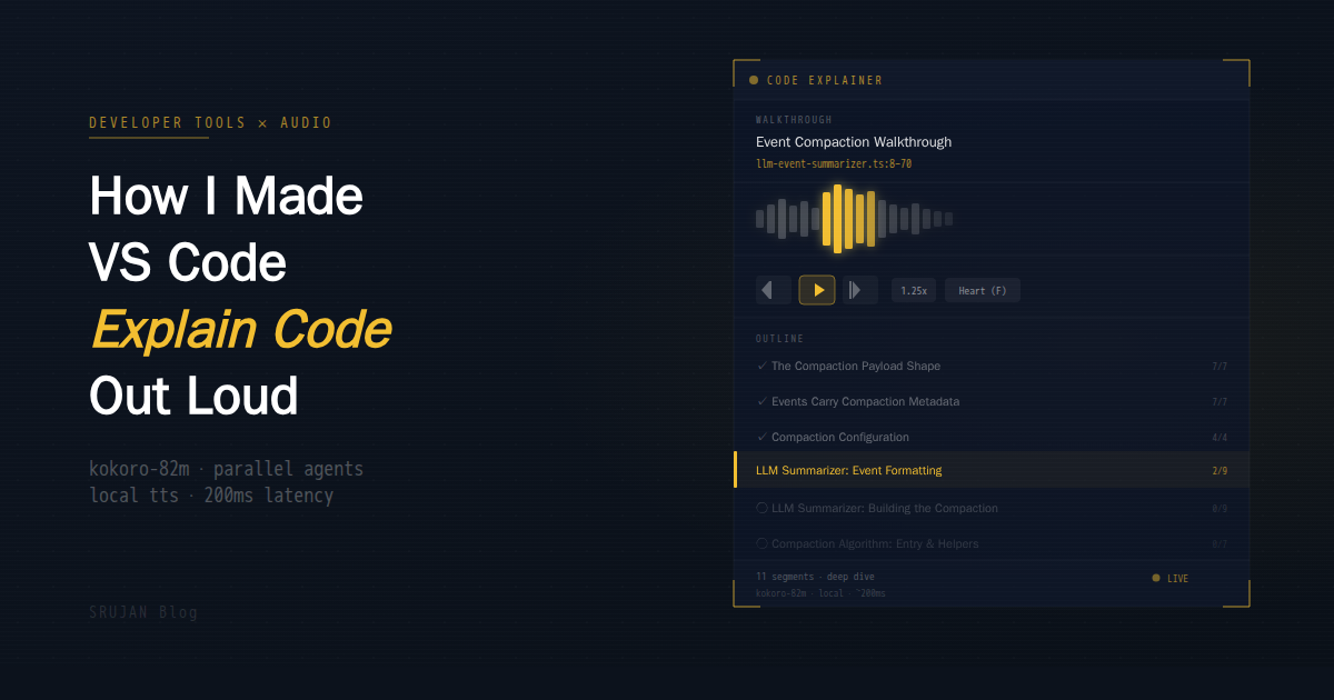 How I Made VS Code Explain Code Out Loud