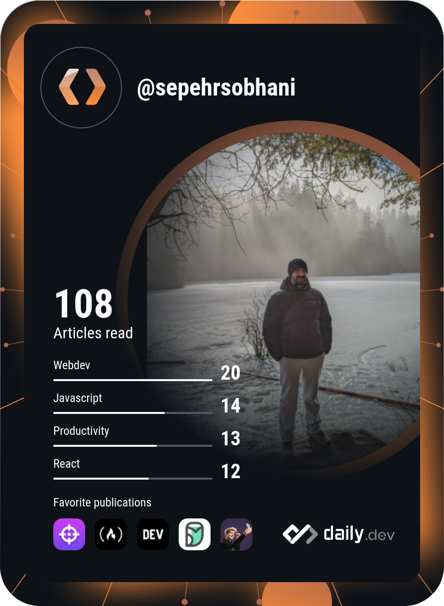 Sepehr Sobhani's Dev Card