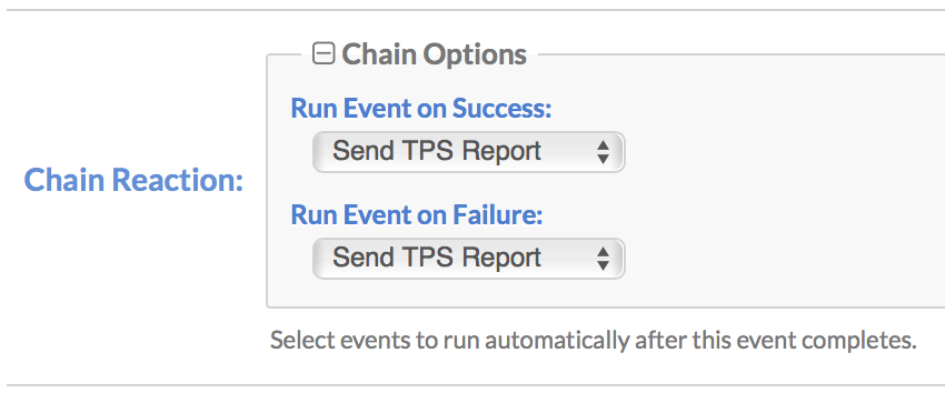 Chain Reaction Setup