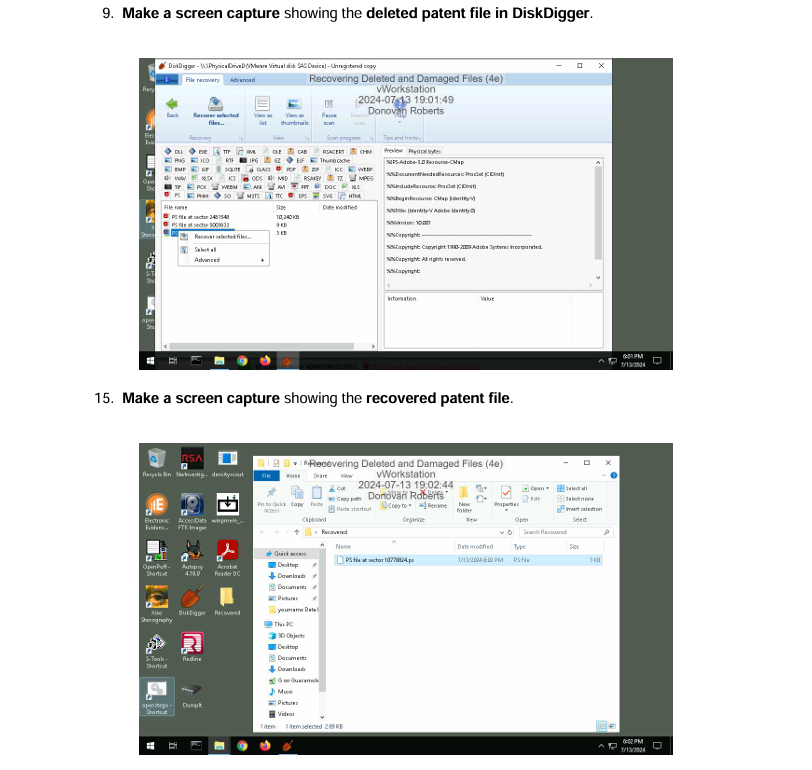 Recovering Deleted and Damaged Files