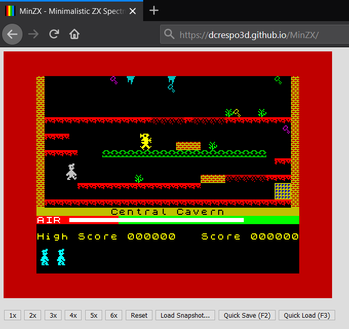 GitHub - dcrespo3d/MinZX: Minimal ZX Spectrum 48K emulator in 