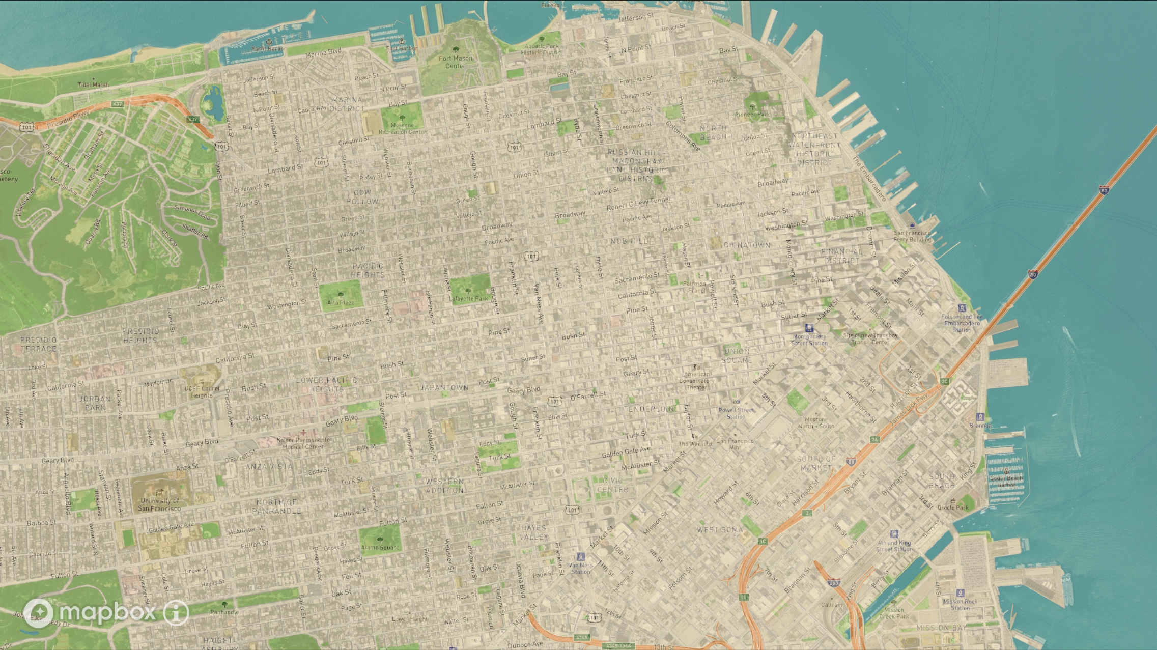 mapbox demo scene