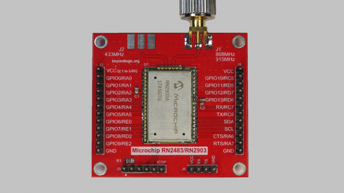 Microchip RN2903 LoRa Breakout Board