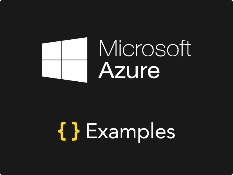 Serverless Framework Microsoft Azure Examples