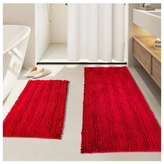 civkor-bath-mats-for-bathroom-redbathroom-rugs-runner-longchenille-bathroom-rug-set-47x20-plus-31x20-1