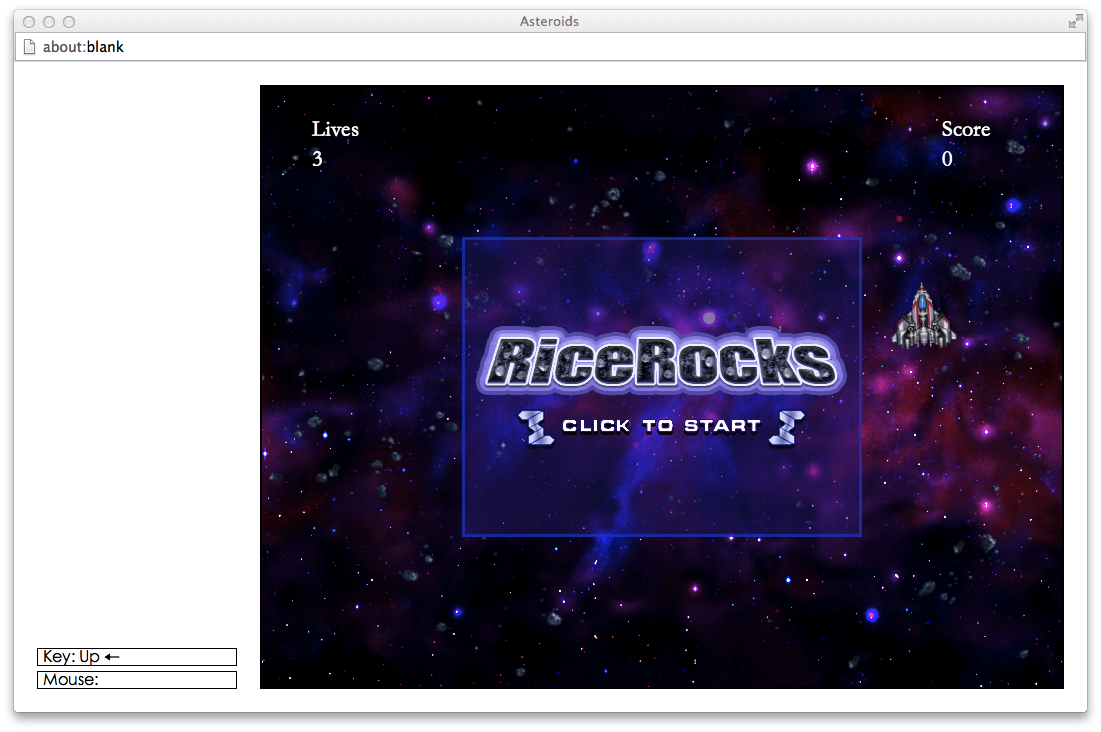 RiceRocks (Asteroids)